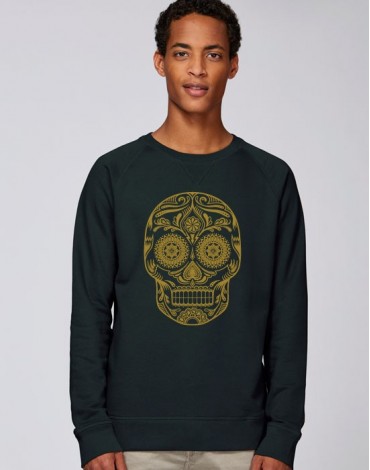 Sweat-Shirt Golden Skull