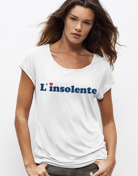 T-Shirt Large Neck L'insolente