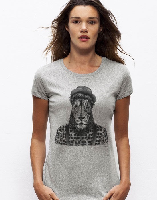 T-Shirt Lion Hipster