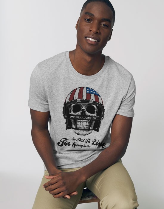 T-Shirt American Football Skull