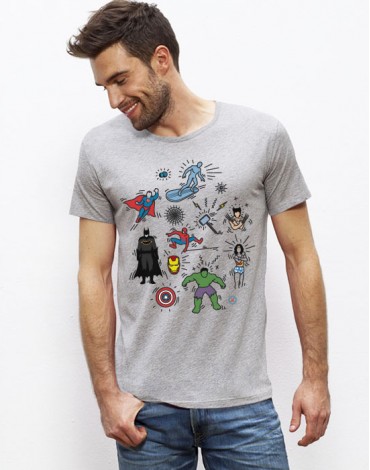 T-Shirt Pop Art Heroes