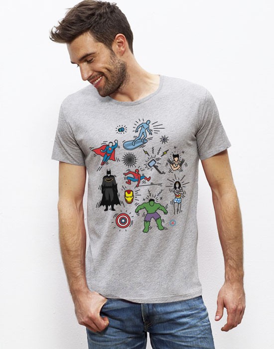 T-Shirt Pop Art Heroes