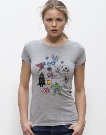 T-Shirt Pop Art Heroes