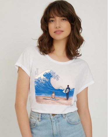 T-Shirt Col Bateau La Vague