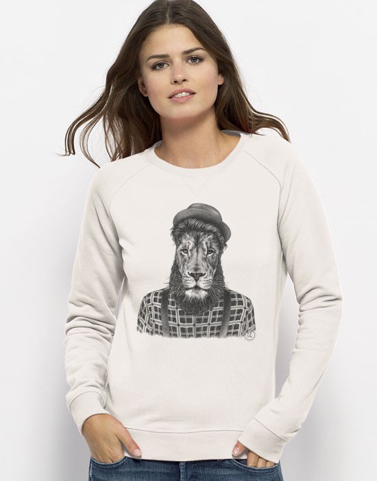 Sweat-Shirt Lion Hipster