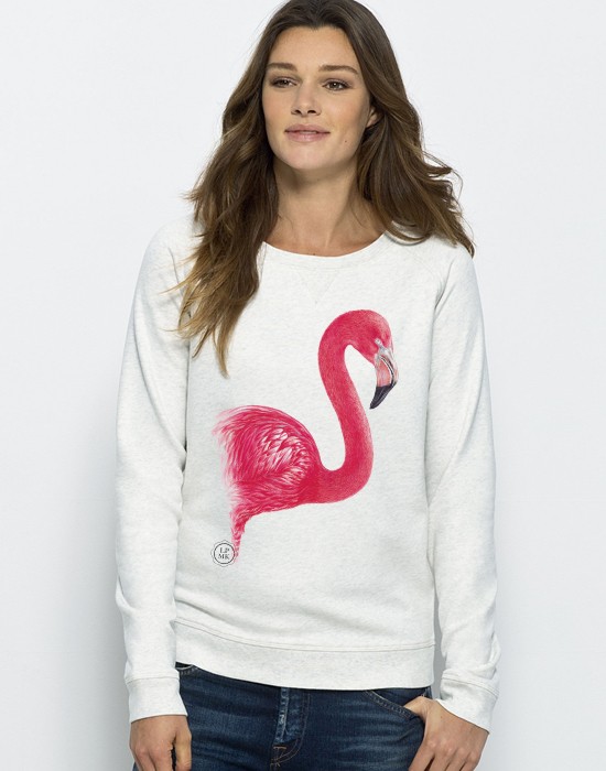 Sweat-Shirt Flamant Rose