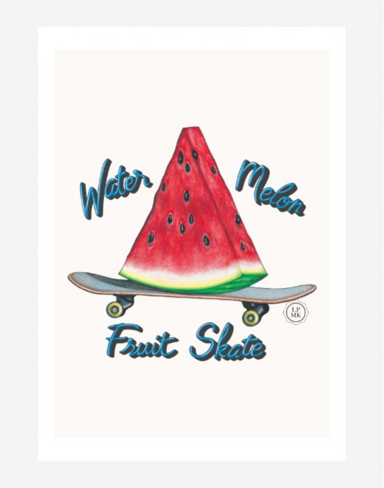 Poster Watermelon Fruit Skate