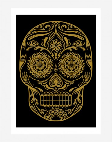 Poster Golden Skull