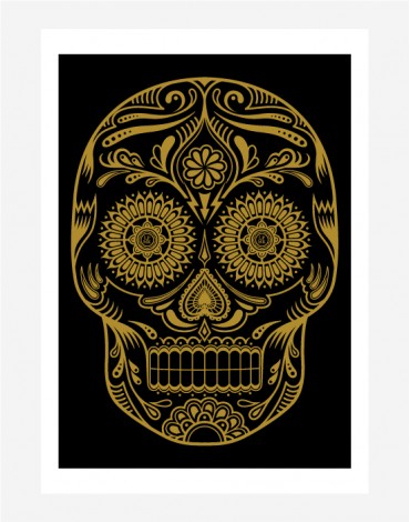 Poster Golden Skull