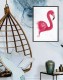 Poster Flamant Rose