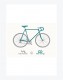 Poster A4 A Bicyclette