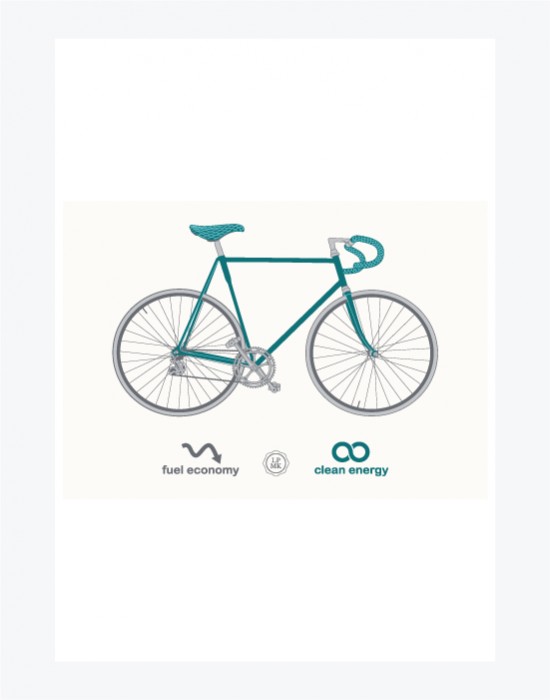 Poster A4 A Bicyclette