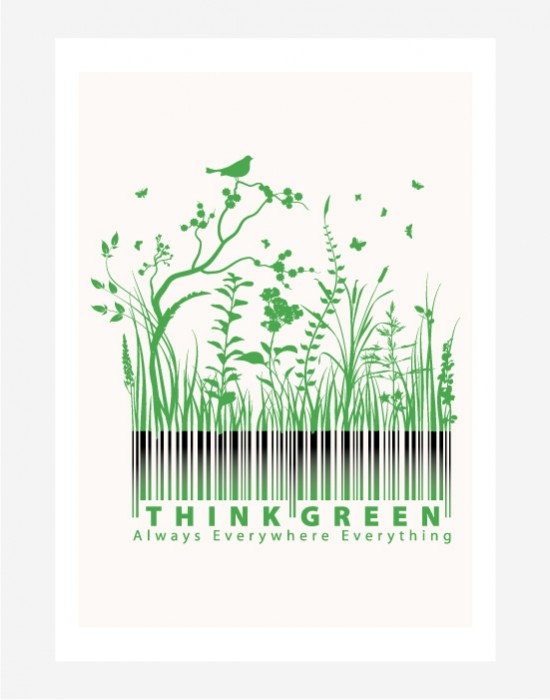 Poster Think Green