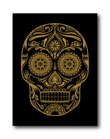 Sticker Golden Skull