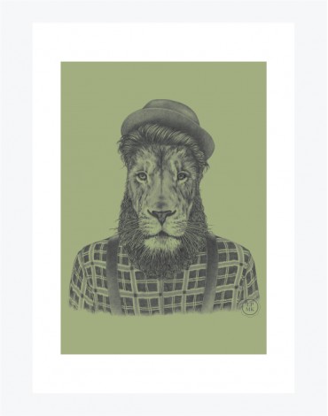 Poster Lion Hipster