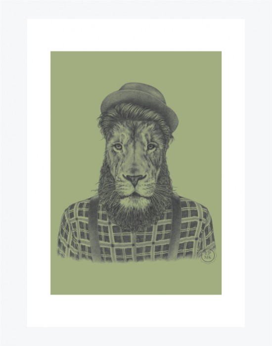 Poster Lion Hipster