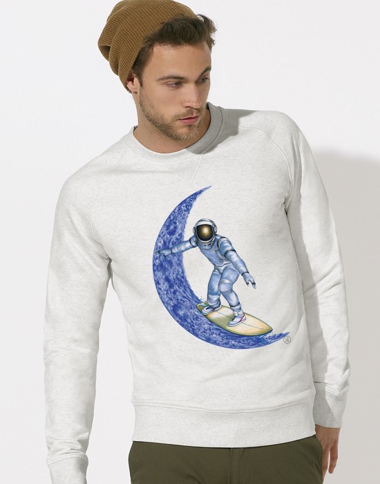 Sweat-Shirt Moon Surfer