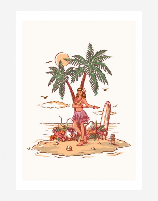 Poster Hawaienne