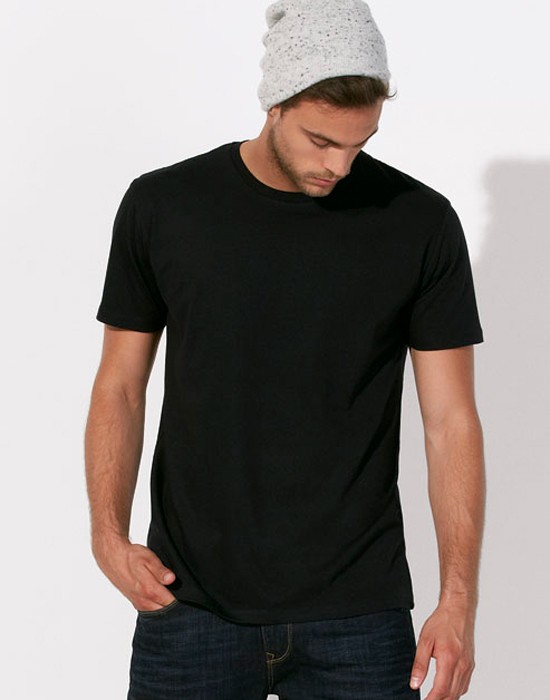 T-Shirt Homme Basic Noir - Tee-Shirt Uni BIO - Lapolemik