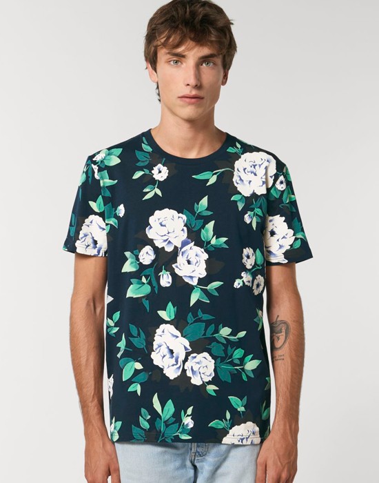 T-Shirt Homme Basic Floral