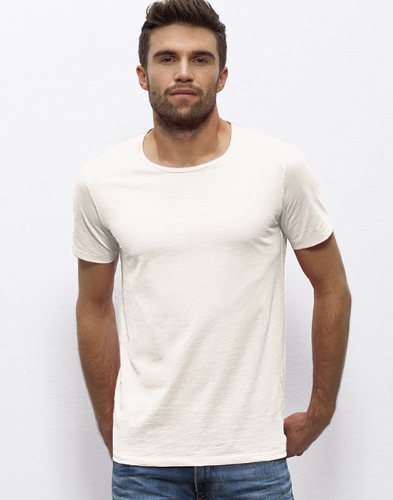 T-Shirt Homme Basic Blanc - Tee-Shirt Uni BIO - Lapolemik
