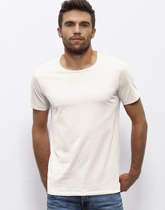 T-Shirt Homme Basic Vintage White - Tee-Shirt Uni BIO - Lapolemik