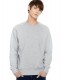 Sweat-Shirt Homme Basic Gris Chiné