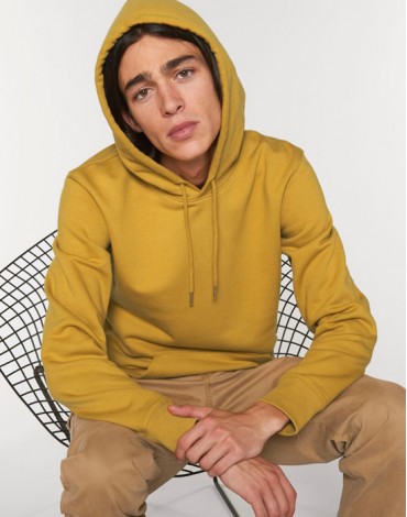 Sweat-Shirt à Capuche Basic Ochre