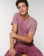 T-Shirt Homme Basic Vintage Mauve