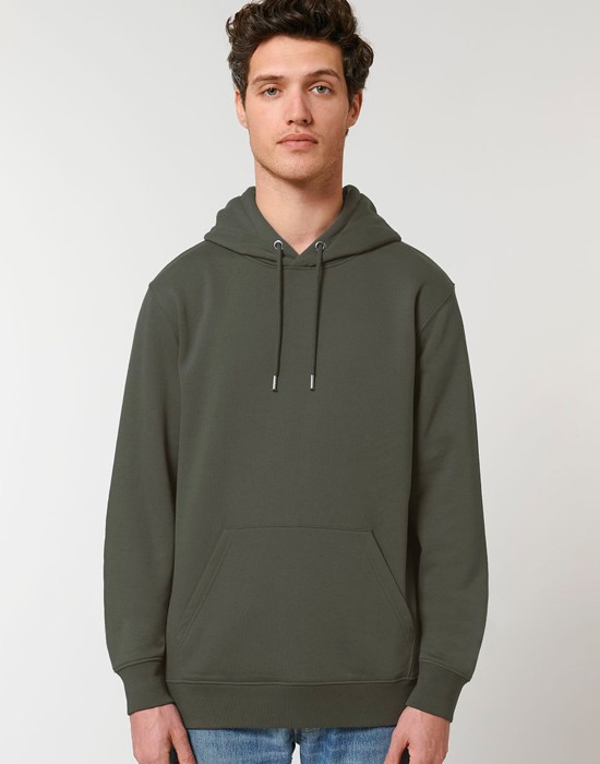 Sweat-Shirt à Capuche Homme Basic Khaki