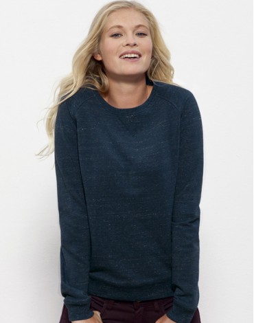 Sweat-Shirt Woman Basic Dark Heather Denim
