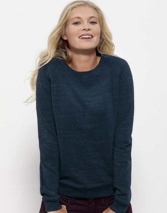 Sweat-Shirt Femme Basic Dark Heather Denim