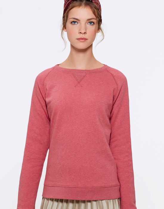 Sweat-Shirt Femme Basic Heather Cramberry