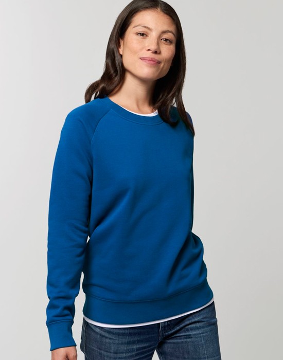 Sweat-Shirt Femme Uni Majorelle Blue - Sweat-Shirt Basic BIO - Lapolemik