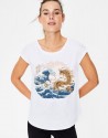 T-Shirt Col Bateau Noodle Dragon