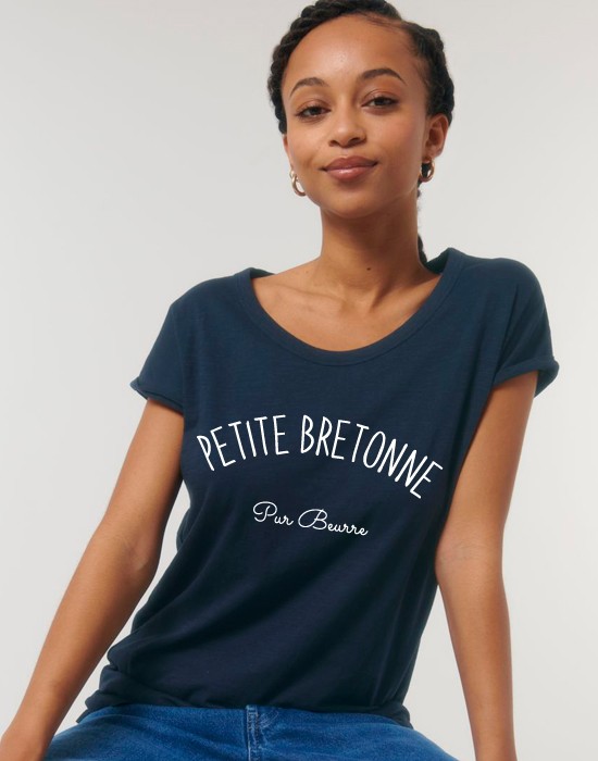 T-Shirt Large Neck Petite Bretonne Pur Beurre