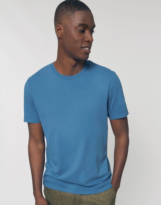 T-Shirt Homme Basic Vintage Cadet Blue
