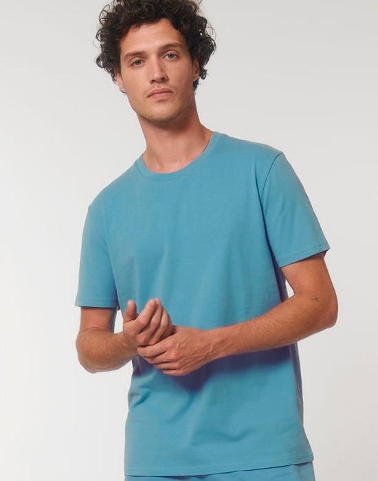 T-Shirt Homme Basic Atlantic Blue