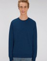 Sweat-Shirt Basic Black Heather Blue