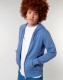 Zip Hoodie Sweat-Shirt Basic Bright Blue