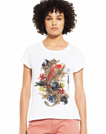 T-Shirt Col Bateau Carpe KoÏ