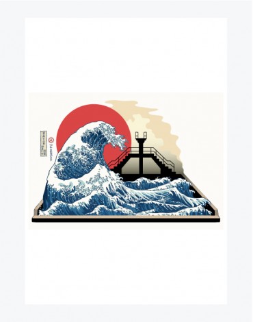 Poster La Grande Vague De Saint Malo