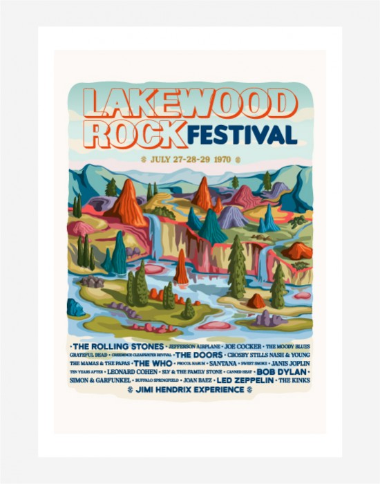 Poster Lakewood Rock Festival
