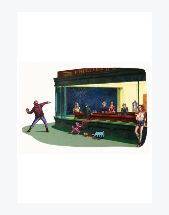 Poster Art at Diner