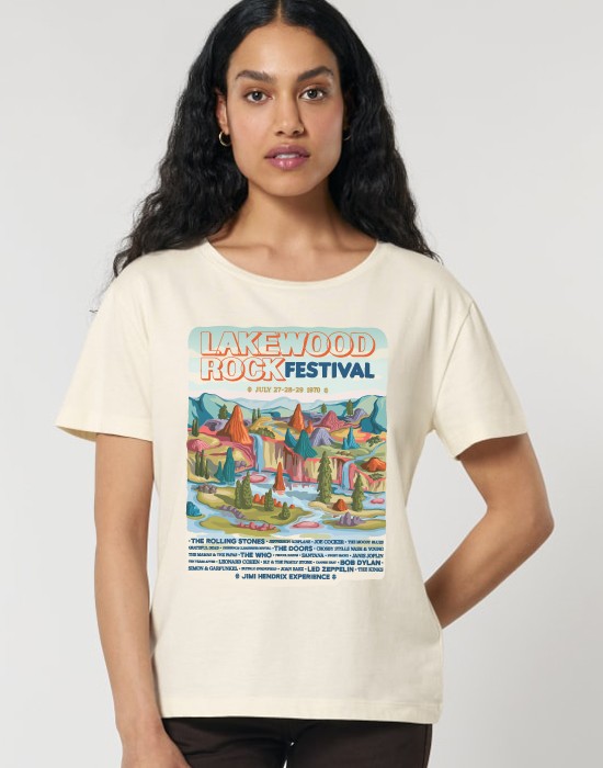 T-Shirt Col Bateau Lakewood Rock Festival