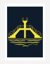 Poster Plongeoir Jaune