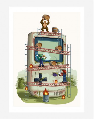 Poster Donkey Kong – Affiche fine art pop culture | Lapolemik