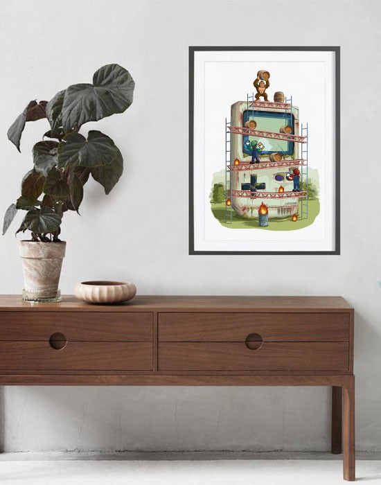 Poster Donkey Kong – Affiche fine art pop culture | Lapolemik