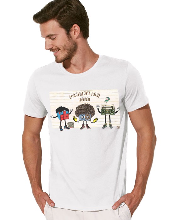 T-shirt Graphique homme Promotion 1986, Pop Art Vintage | Lapolemik