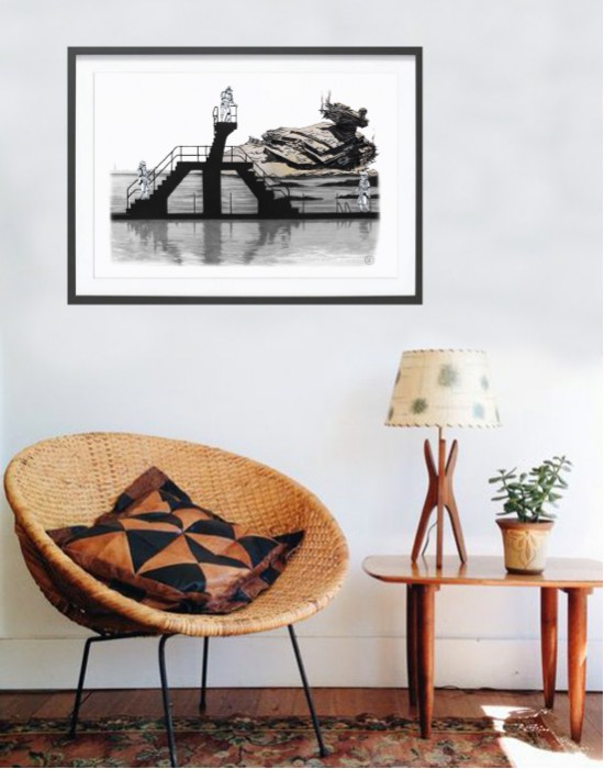 Poster Star Wars The Crash Pop Art Saint-Malo | Lapolemik